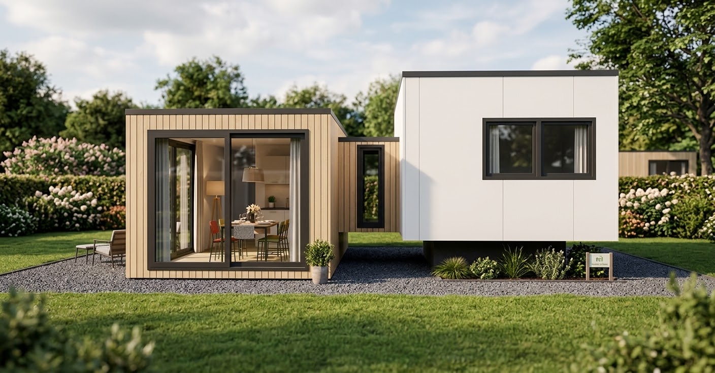 kubus design prefab vakantiewoning