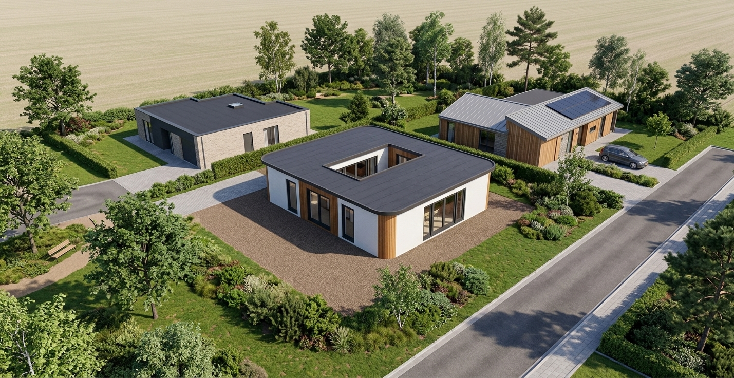 Familiewoning 100m2 bovenaanzicht