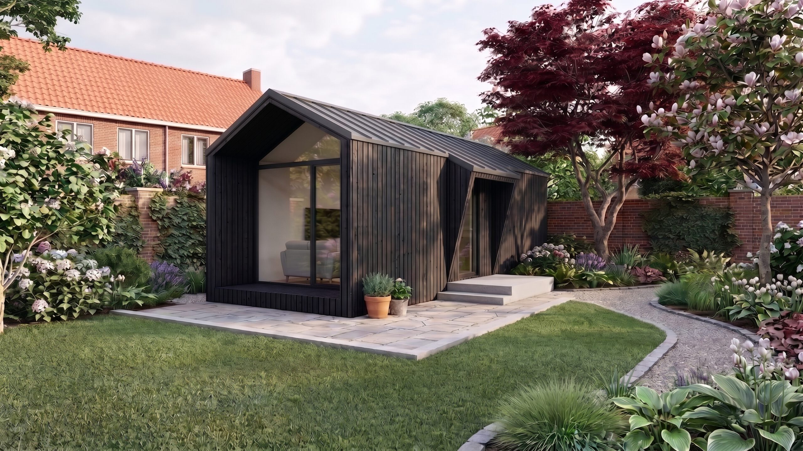 familiewoning studio voor in de achtertuin