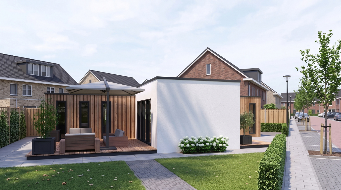 laagbouw prefab woning voor senioren