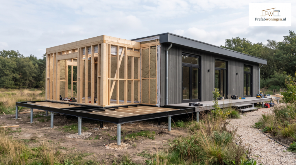 Prefab houtskeletbouw woning prijzen voorbeelden